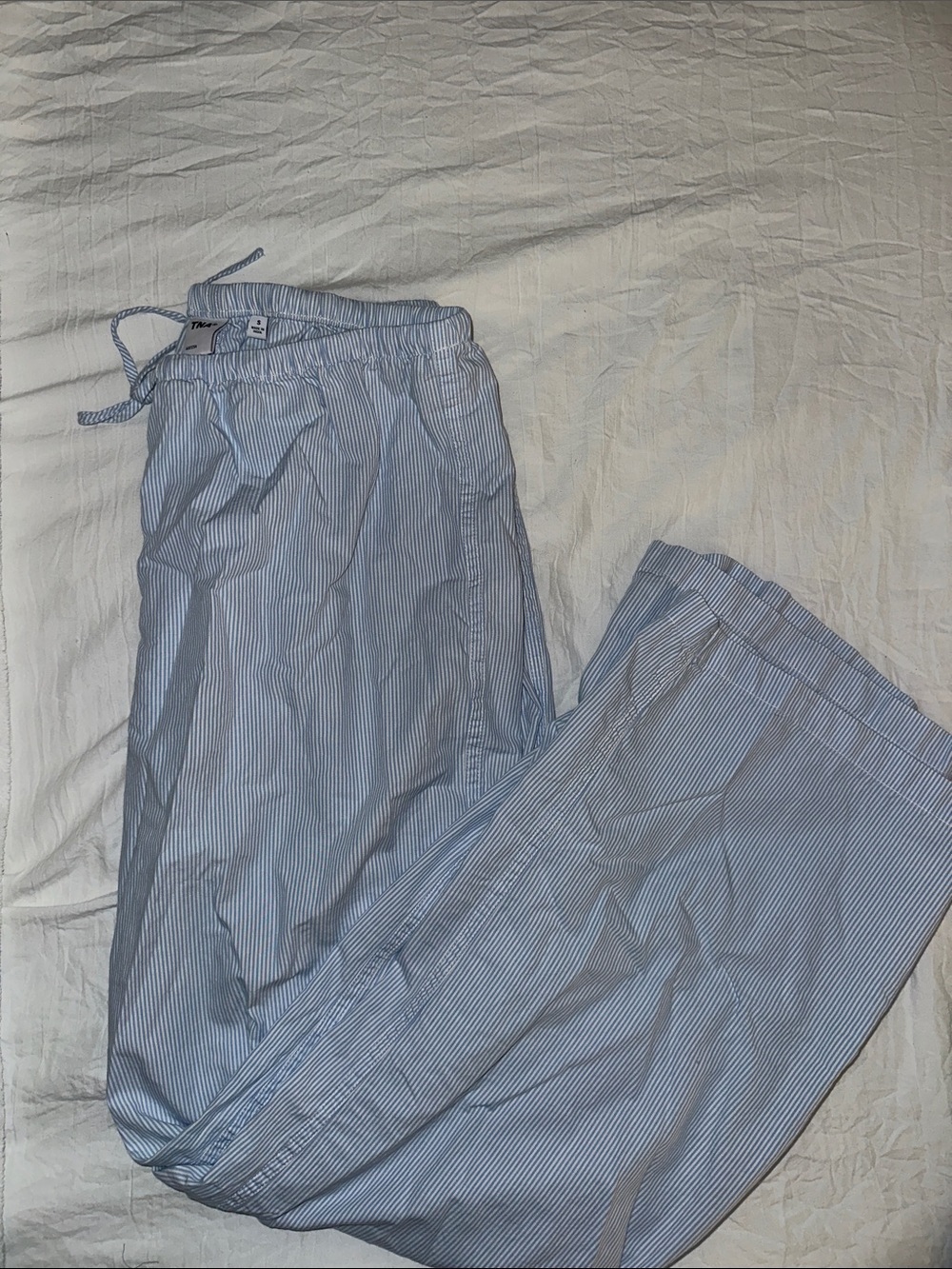 Aritzia Light Blue Elastic Waist Casual Trousers